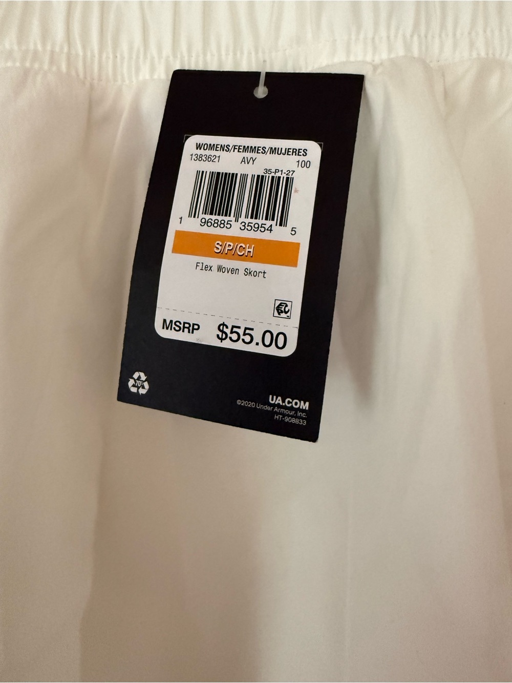 NWT Under Armour Fly-By 2.0 White running shorts  rtl $55 - Picture 9 of 11
